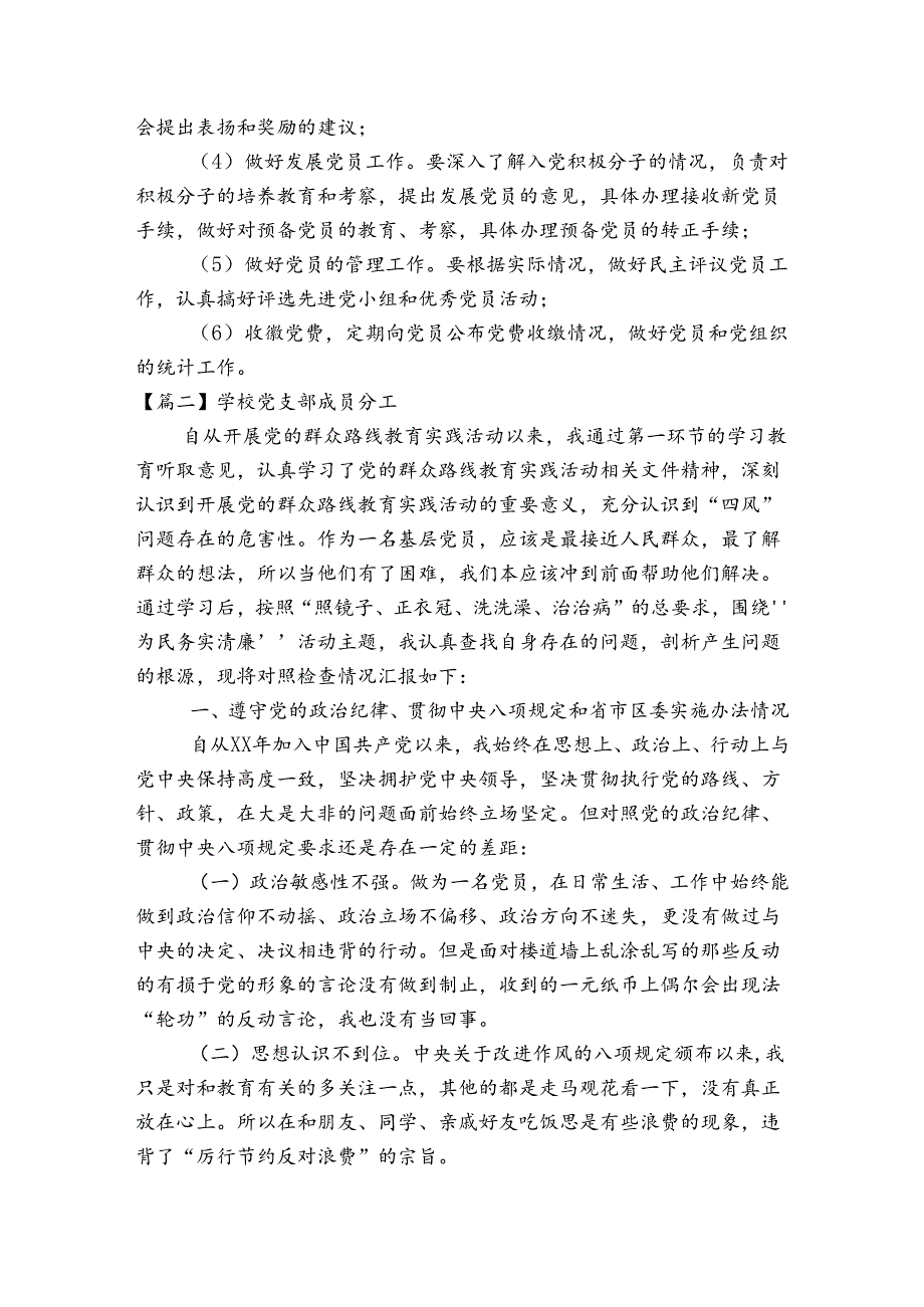 学校党支部成员分工3篇.docx_第2页