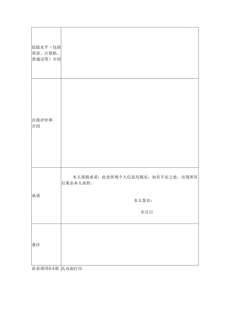 2024届教育部直属公费师范毕业生报名表.docx_第2页