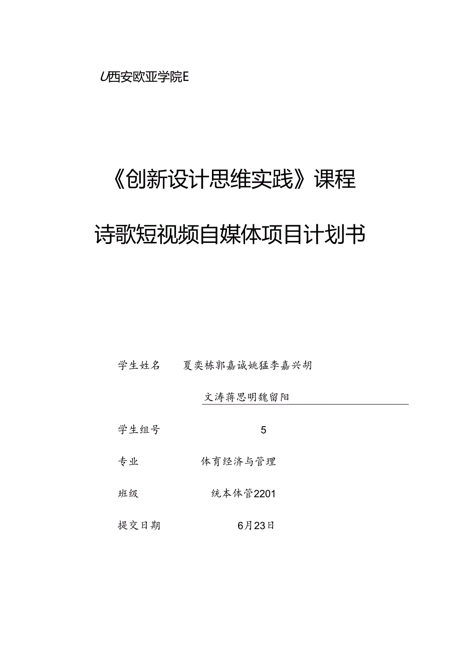 《创新设计思维》实践报告大作业2024.docx_第1页