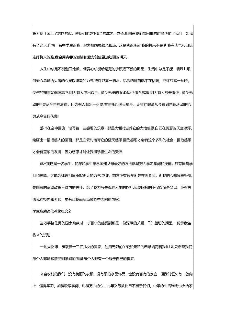 2024年学生资助诚信教育征文（通用29篇）.docx_第2页