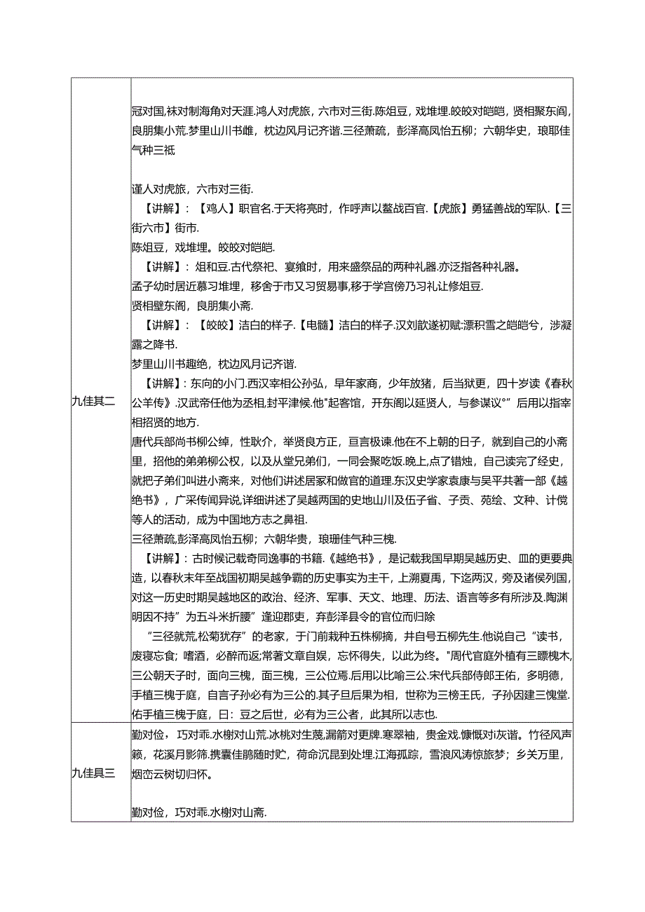 9.《笠翁对韵》九佳教案 国学经典上半卷.docx_第3页