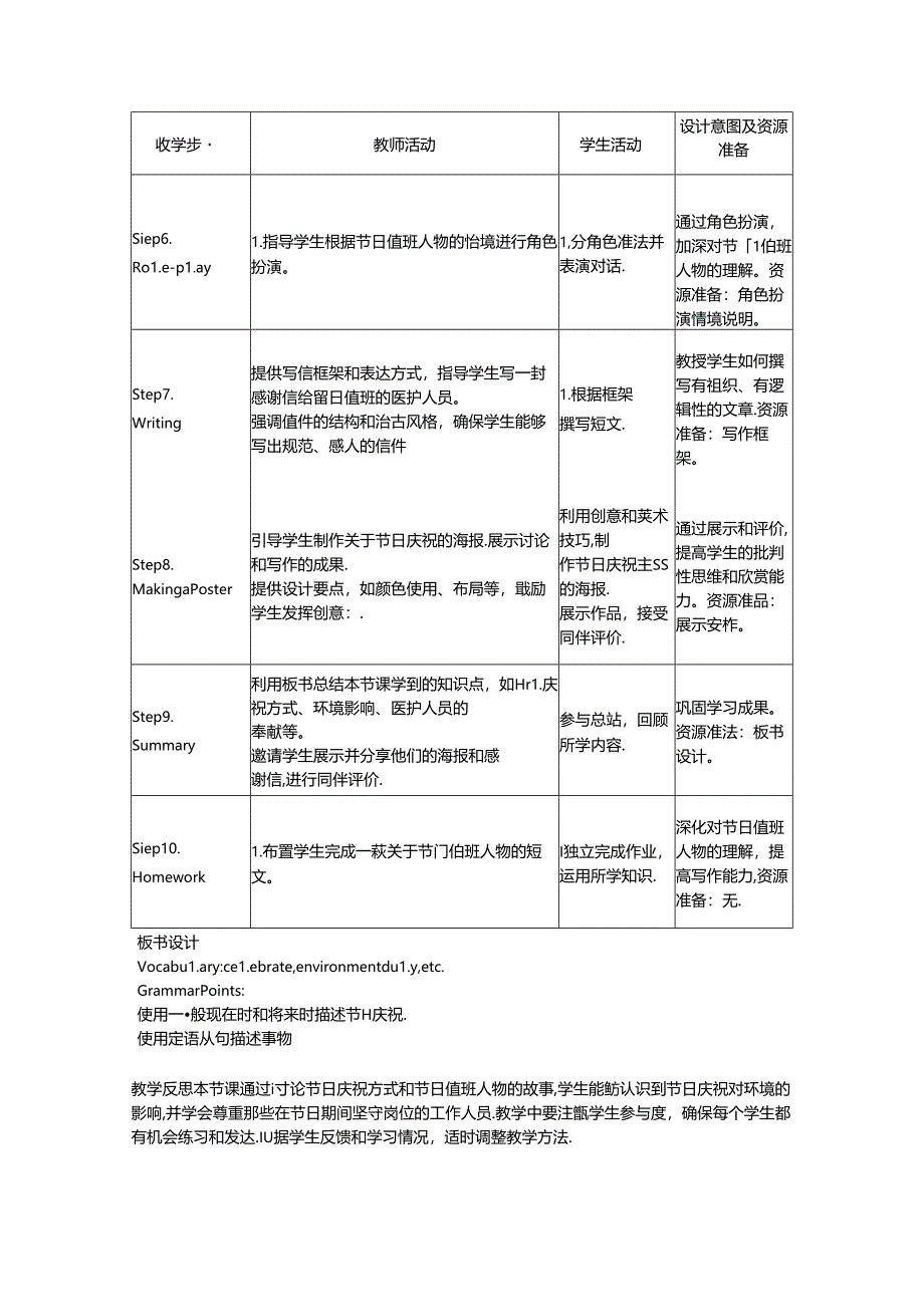 Unit 4 Time to celebrate Developing ideas 教学设计外研版2024七上.docx_第3页