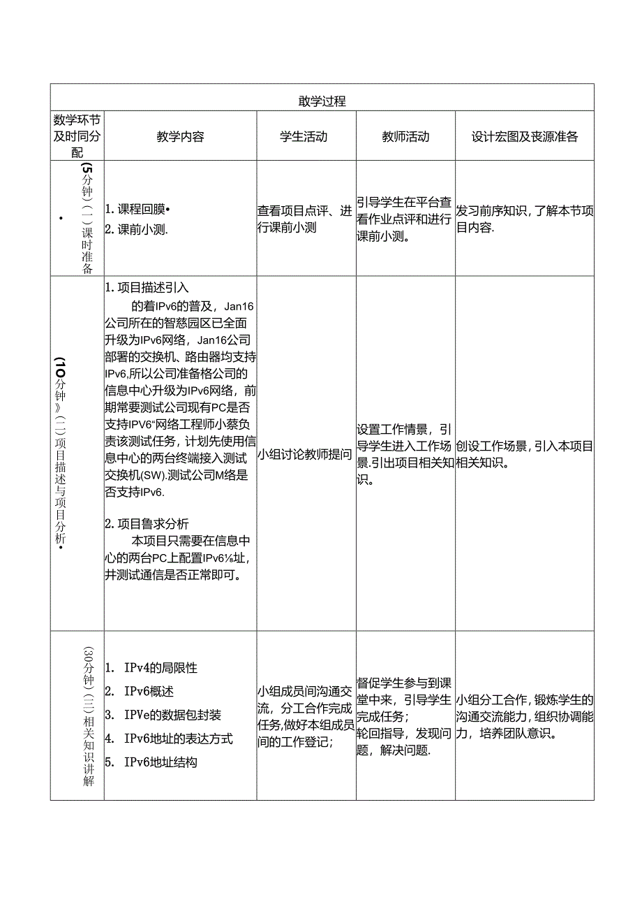 IPv6技术与应用（微课版）教学教案.docx_第2页