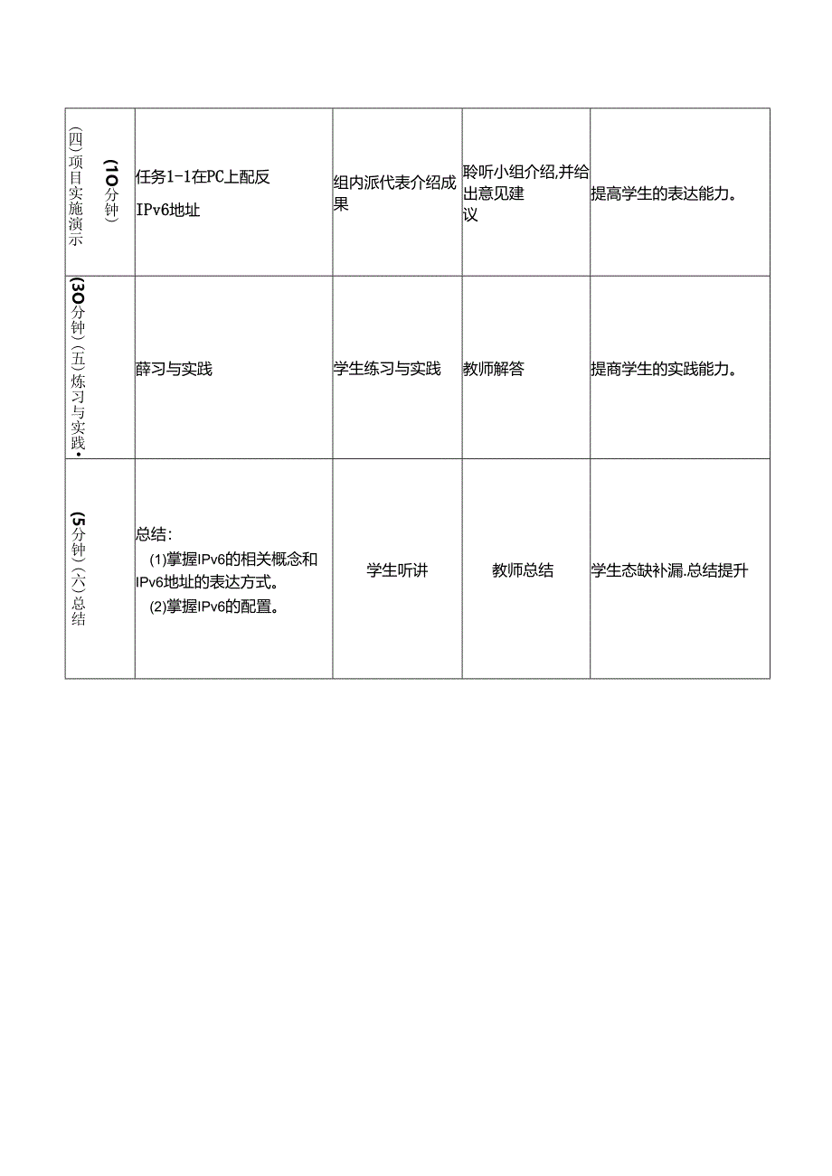 IPv6技术与应用（微课版）教学教案.docx_第3页