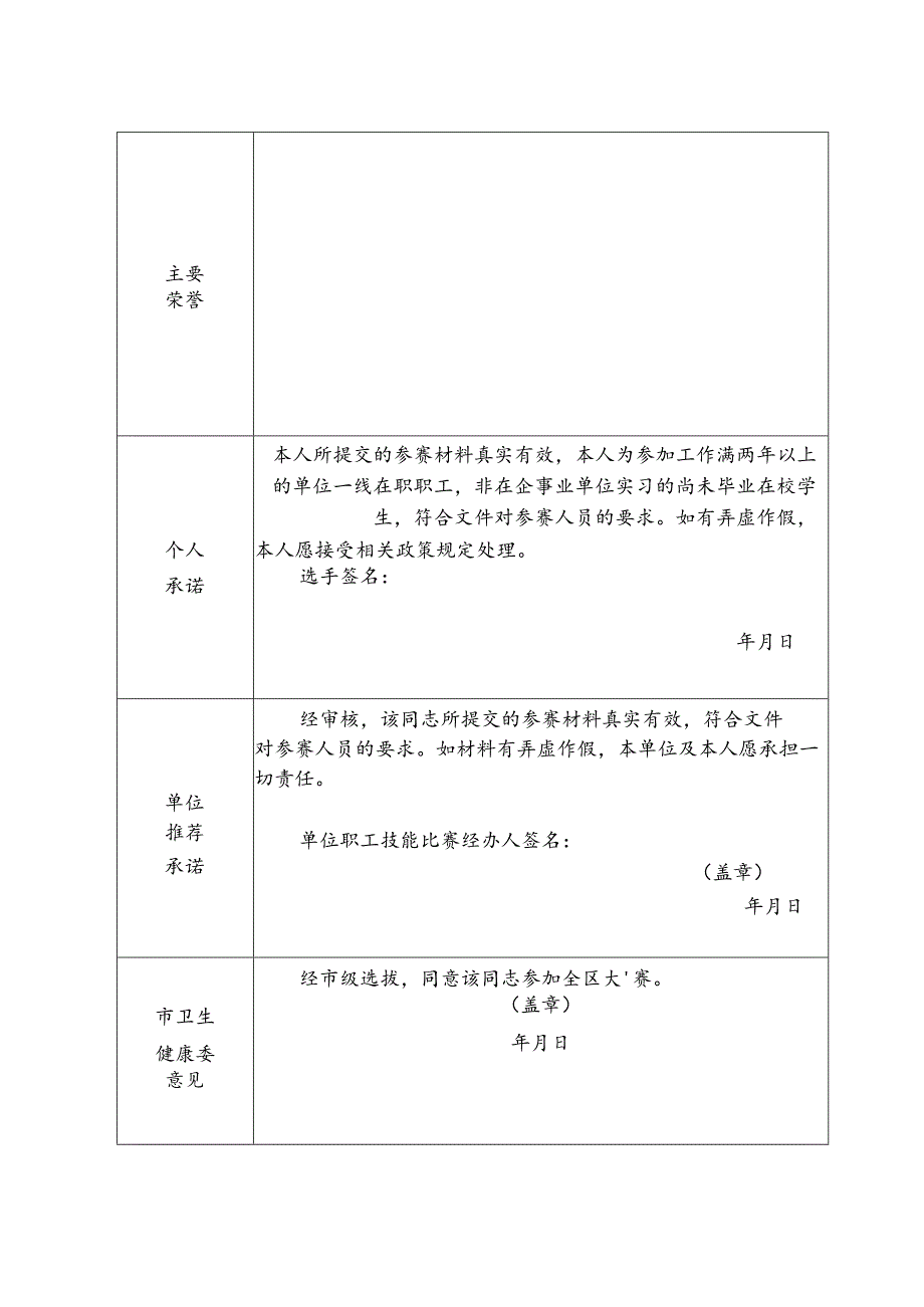 2024年全区托育职业技能竞赛赛项规程、报名表.docx_第3页