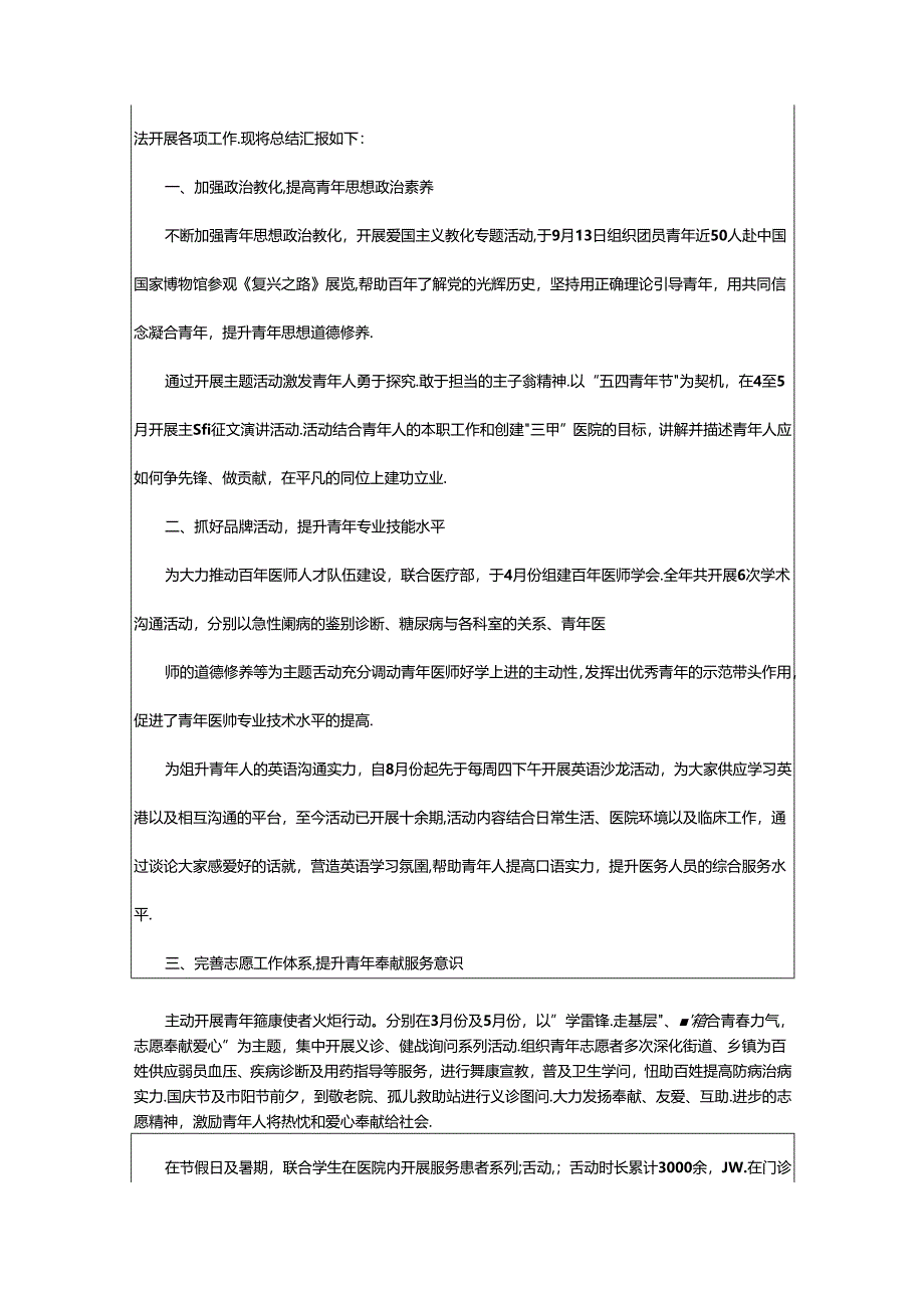 2024年医院团委工作总结（共16篇）.docx_第3页