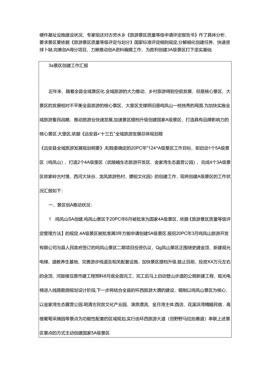 2024年3a景区提升工作汇报（共4篇）.docx_第2页