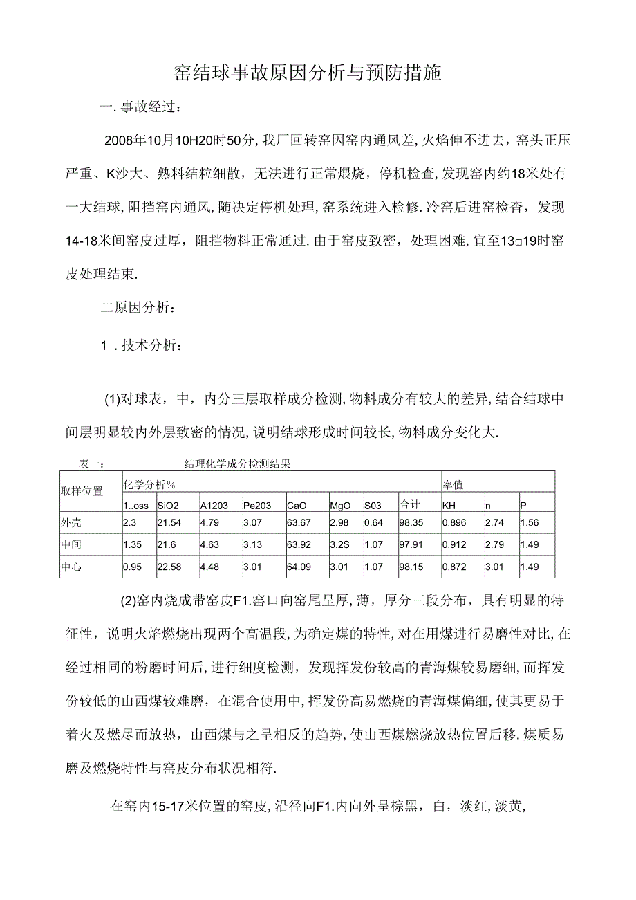 10.10窑结球事故原因分析与预防措施.docx_第1页