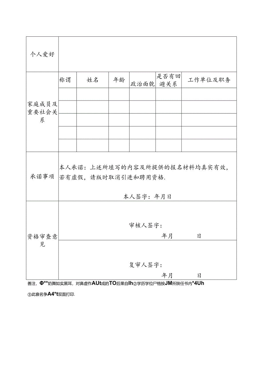 2024年下半年引进急需紧缺人才报名表.docx_第2页