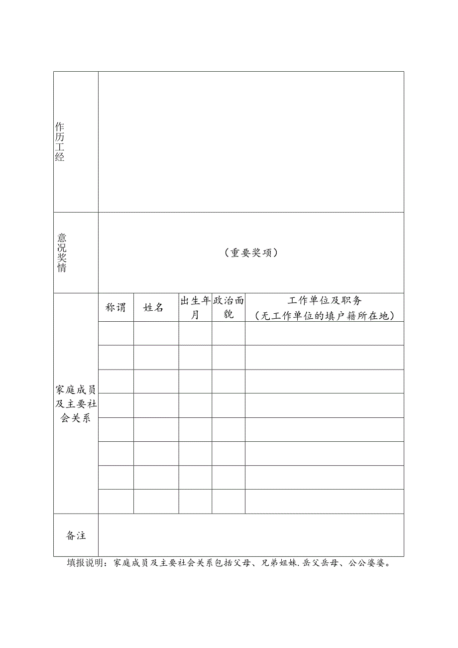 2024年事业单位人才引进报名登记表.docx_第2页