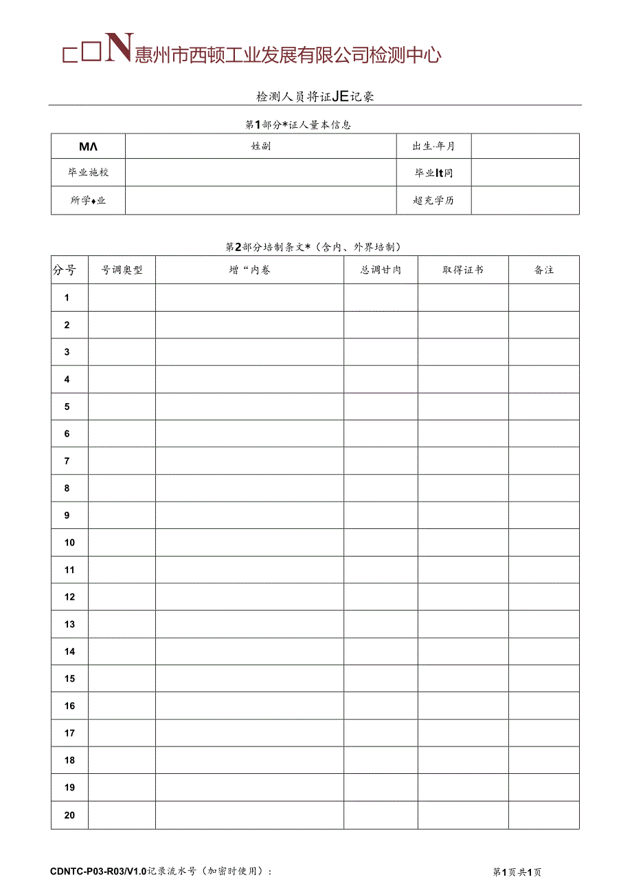 CDNTC-P03-R03 检测人员持证登记表 V1.0.docx_第2页