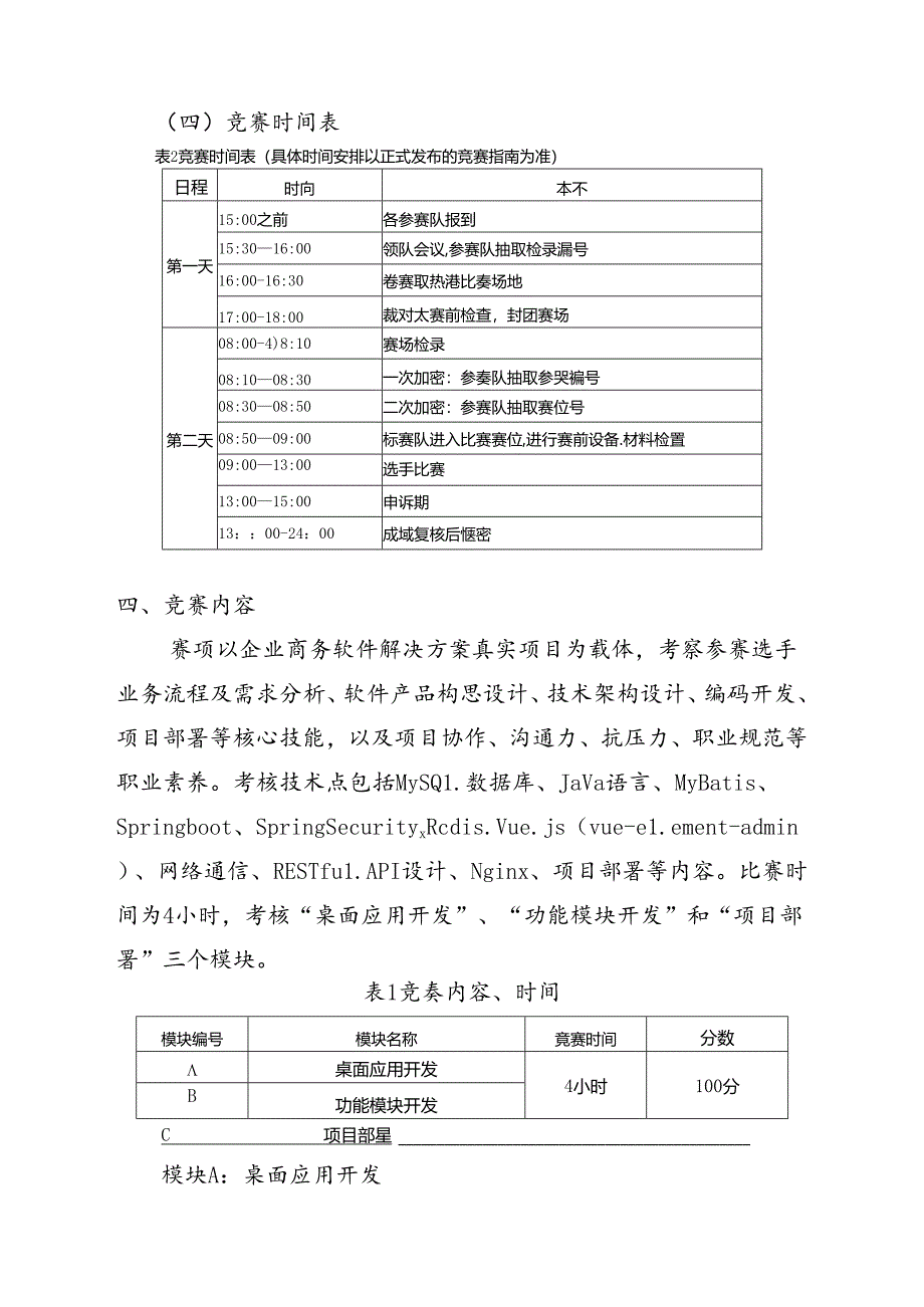 2022年甘肃省职业院校技能大赛高职学生组商务软件解决方案赛项竞赛规程.docx_第3页