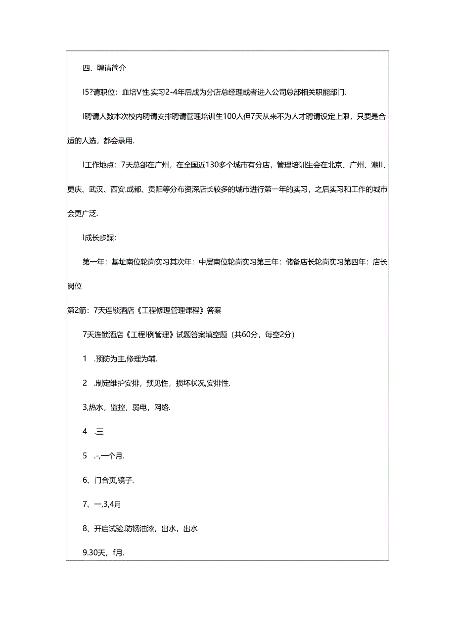 2024年7天连锁酒店维修岗位职责（共3篇）.docx_第1页