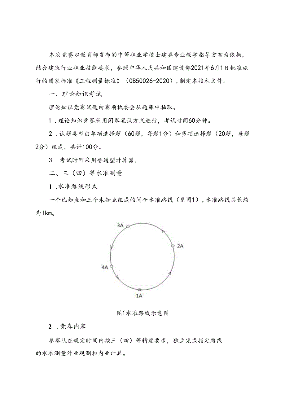 2022年甘肃省职业院校技能大赛中职组工程测量赛项技术规范.docx_第1页