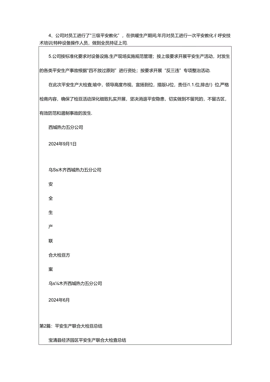 2024年安全生产月联合检查总结（共7篇）.docx_第2页