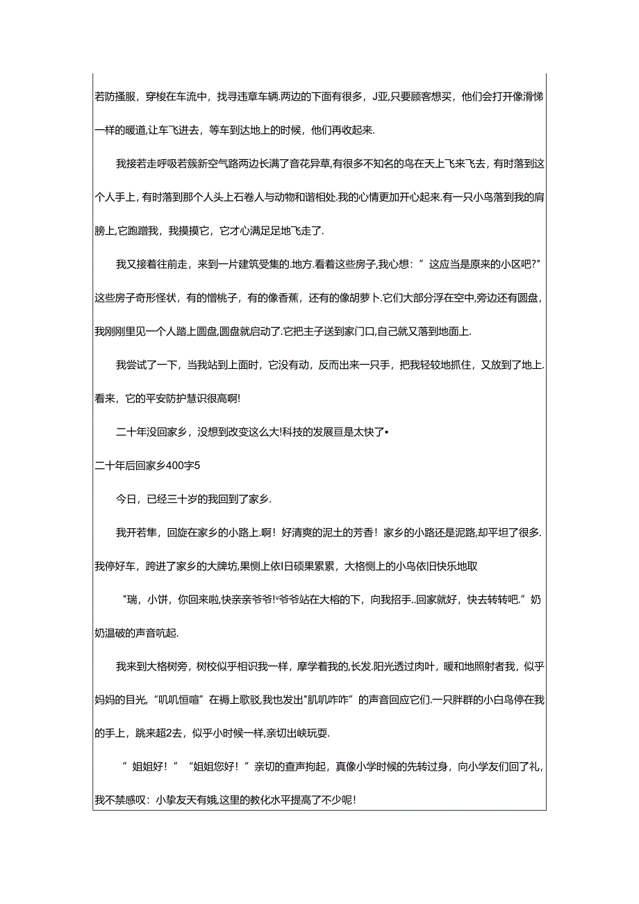 2024年二十年后回故乡400字.docx_第3页