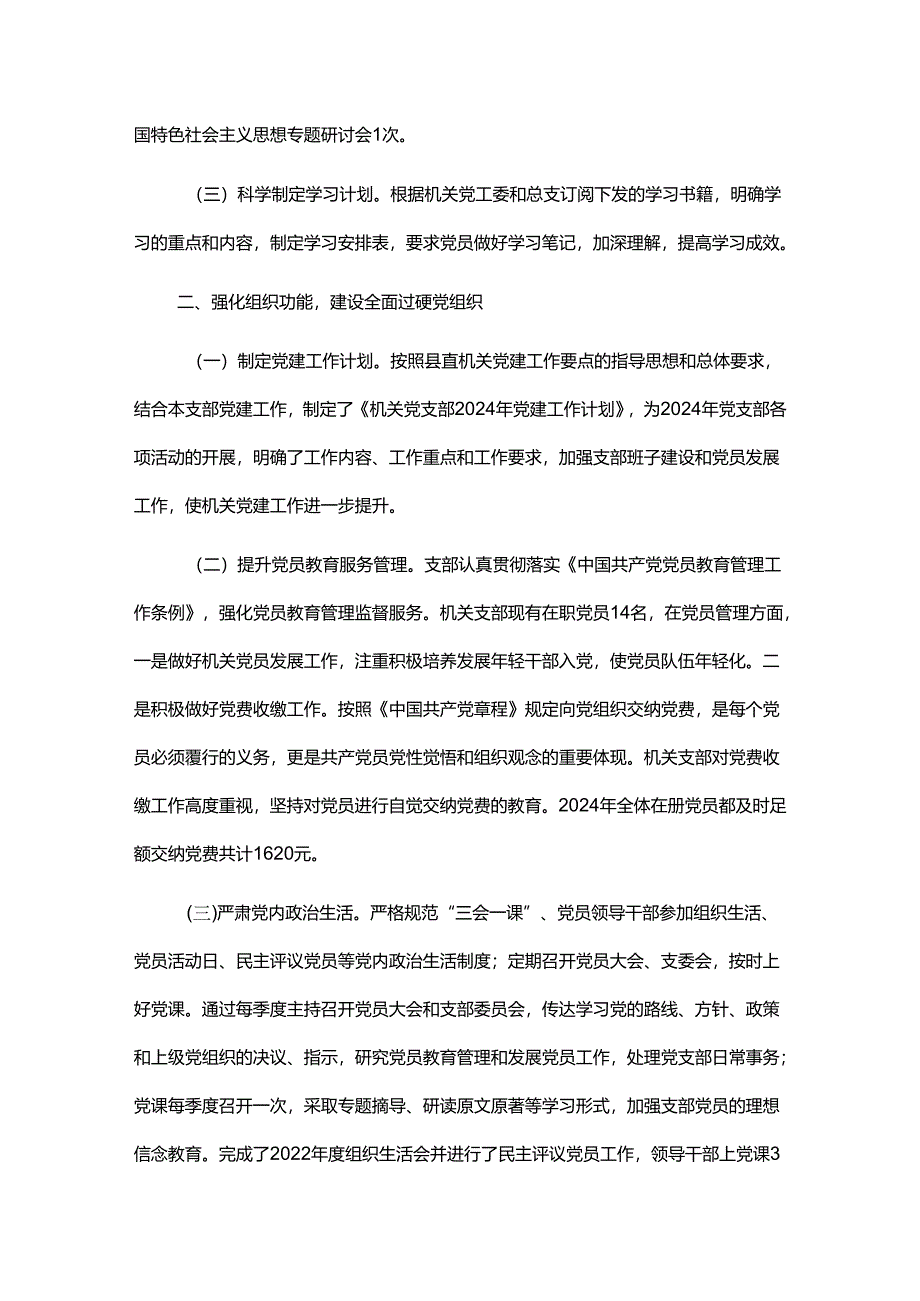 2024年党支部党建工作总结及计划.docx_第2页