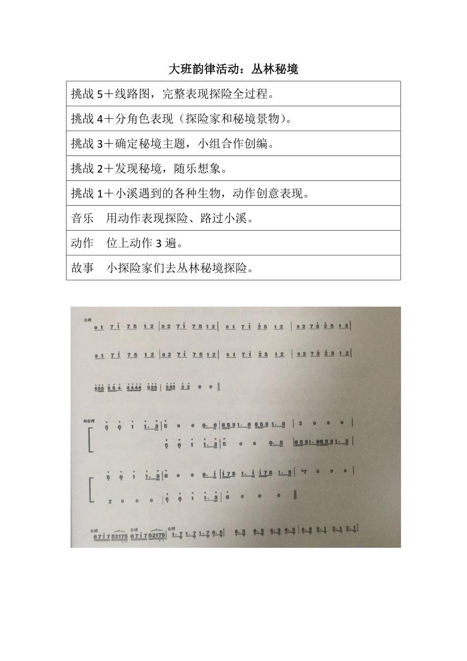 大班韵律活动《丛林秘境》视频+教案+课件+配乐大班韵律活动：丛林秘境.doc_第1页