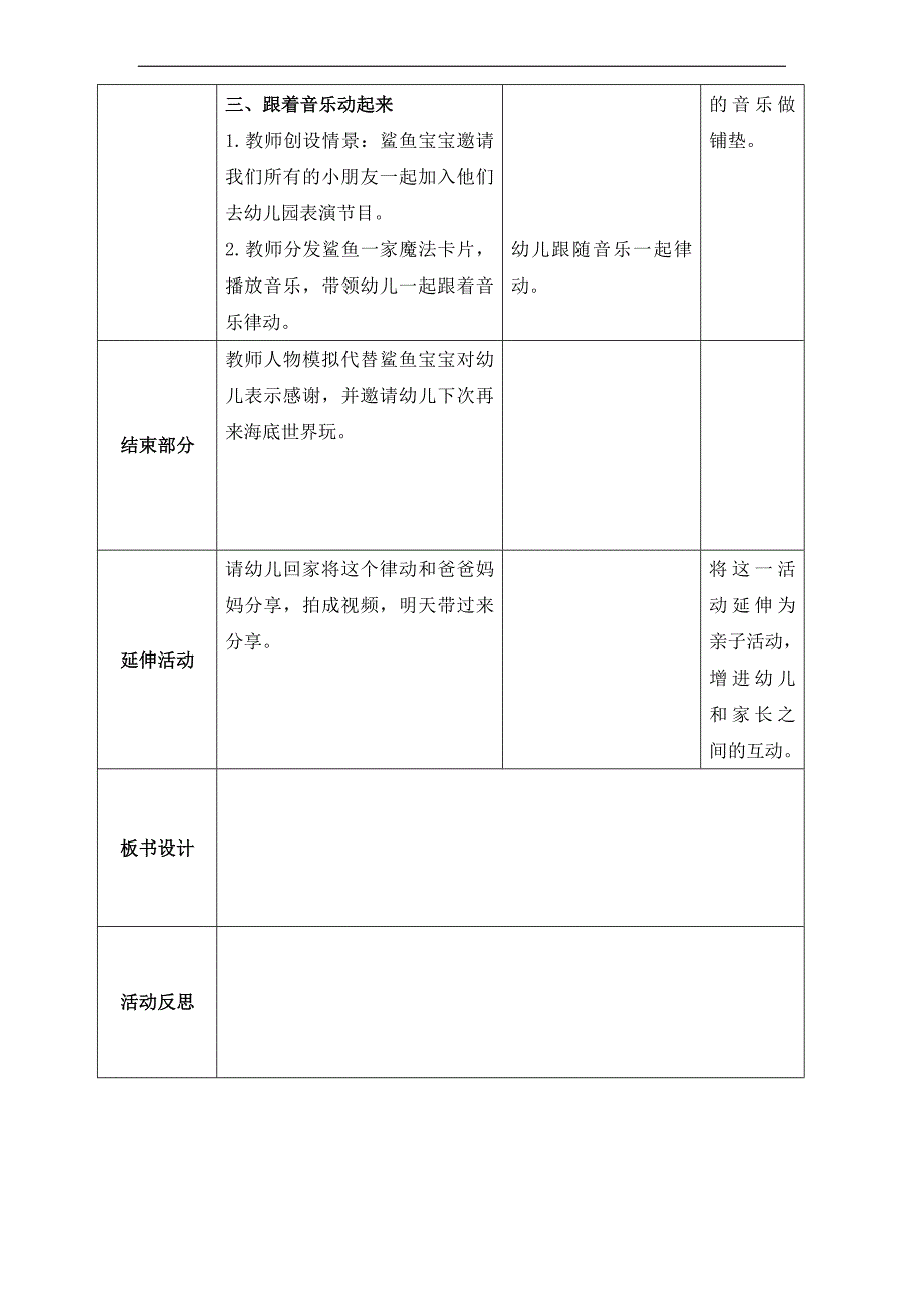 小班艺术《鲨鱼一家子》微教案.doc_第3页