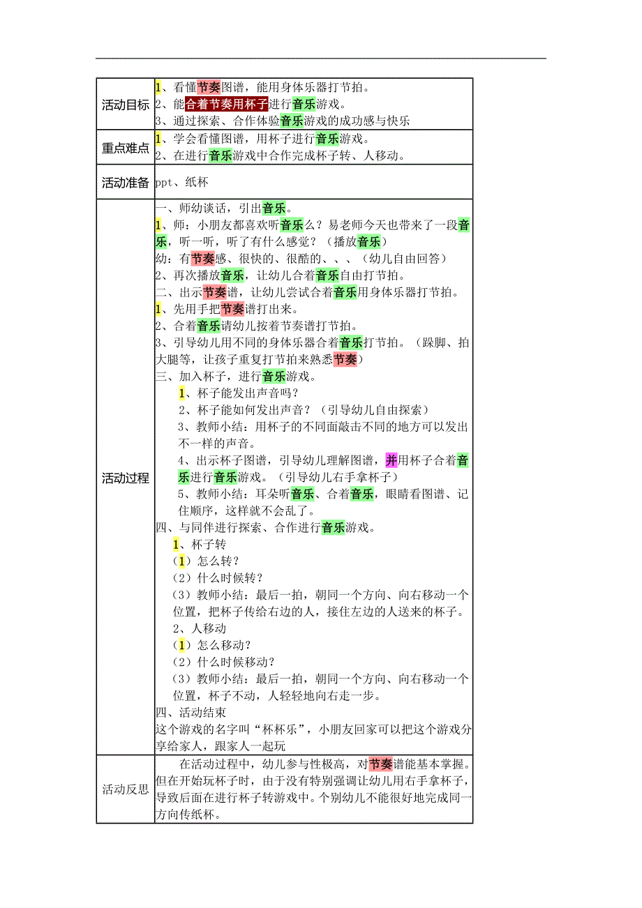 大班音乐活动《杯杯乐》PPT课件教案参考教案.docx_第1页