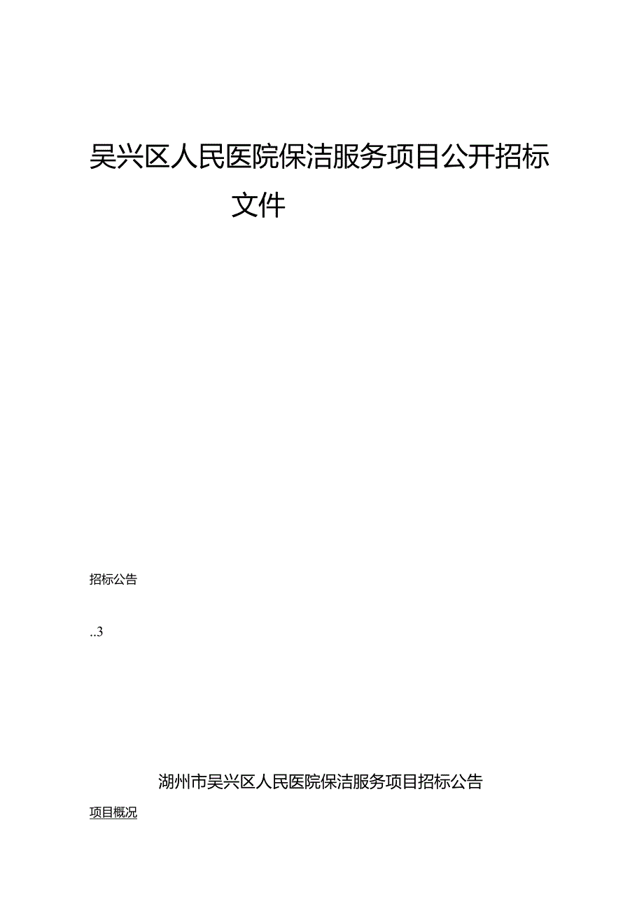 医院保洁服务项目招标文件.docx_第1页