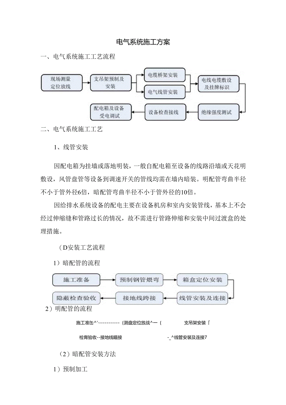 电气系统施工方案.docx_第1页