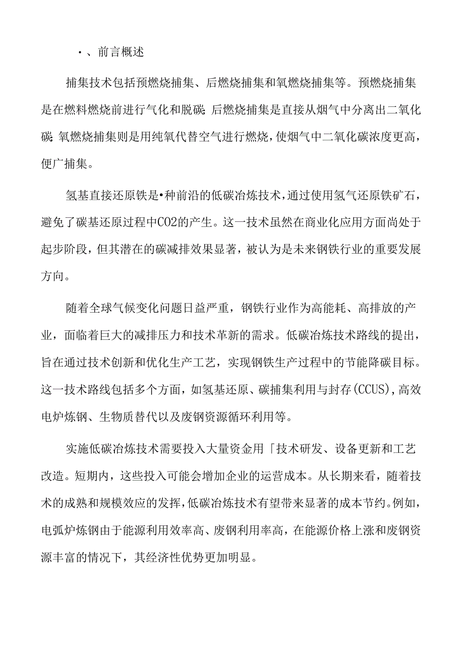 钢铁行业低碳冶炼的经济性与可行性分析.docx_第2页