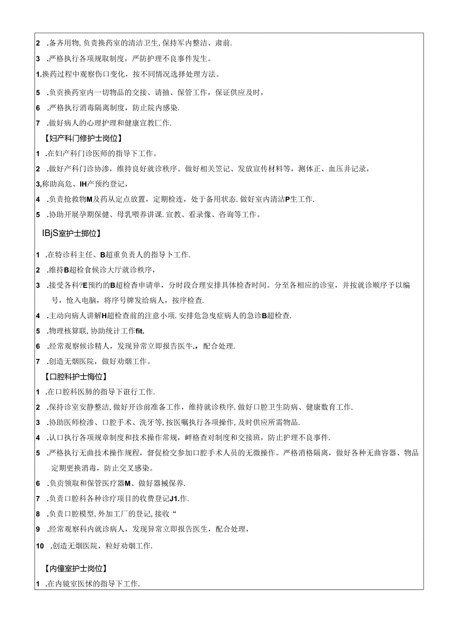 门诊护士岗位说明书.docx_第3页