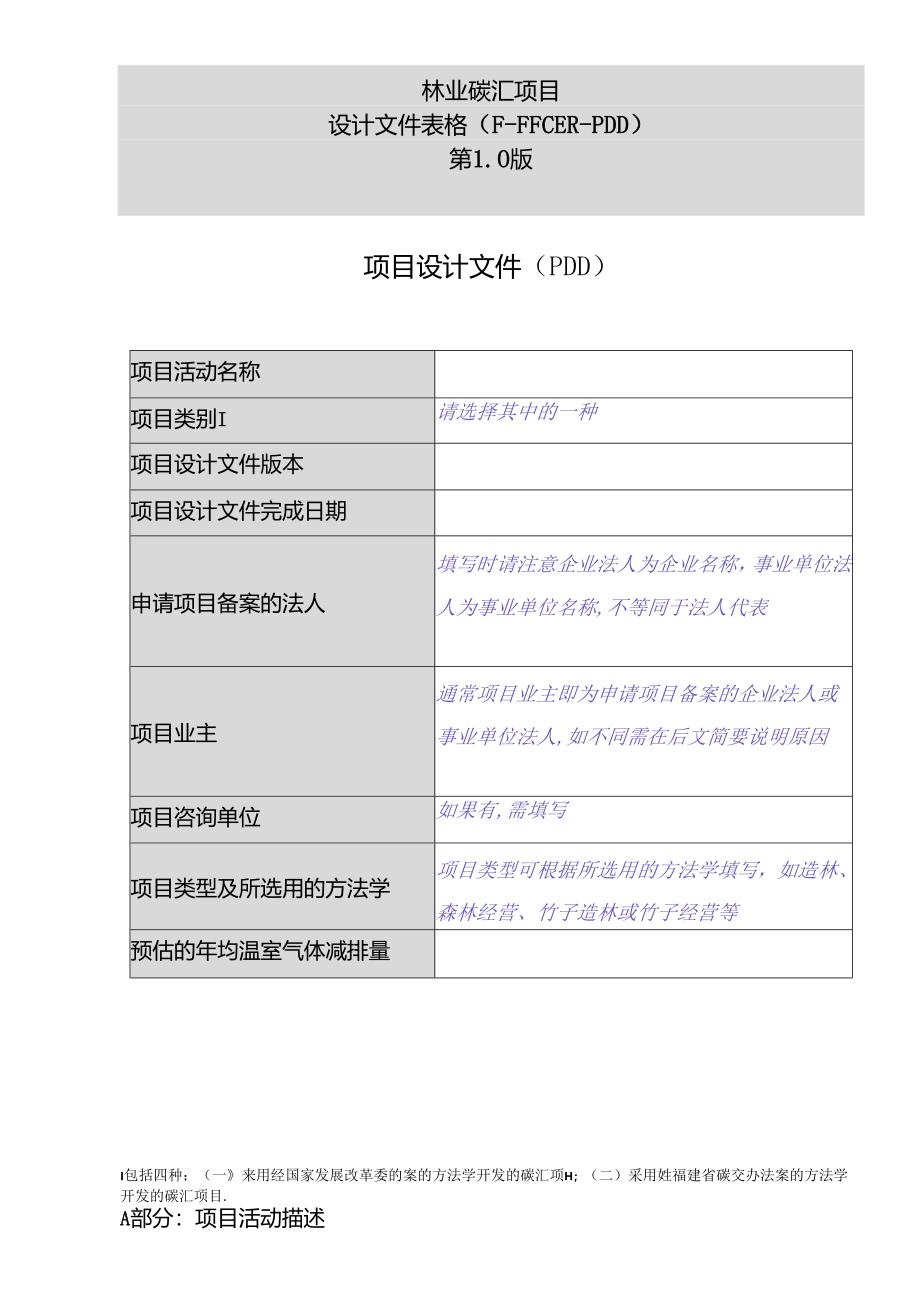 碳汇项目设计文件模板.docx_第1页