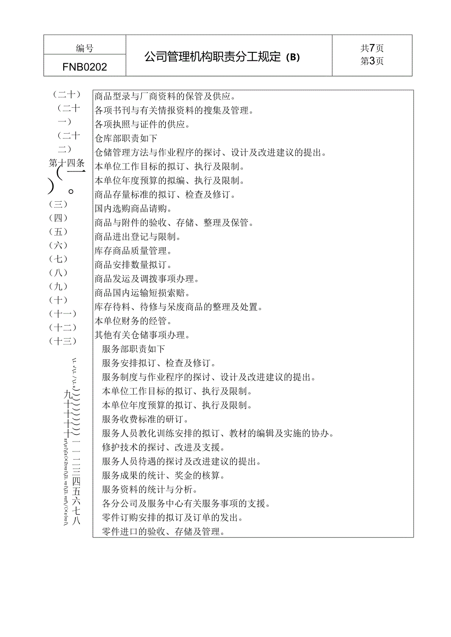 02公司管理机构职责分工规定B.docx_第3页