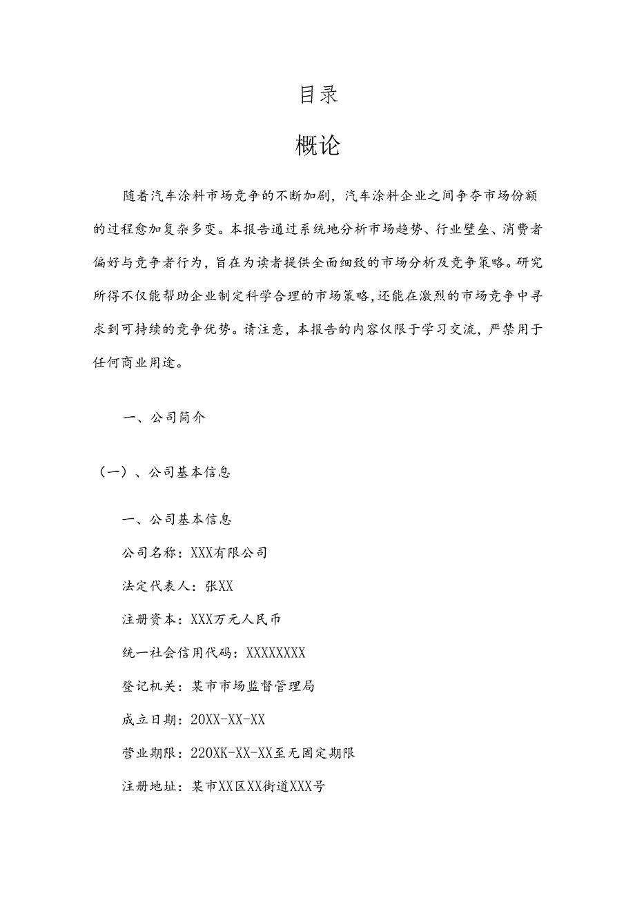 汽车涂料竞争策略分析报告.docx_第2页