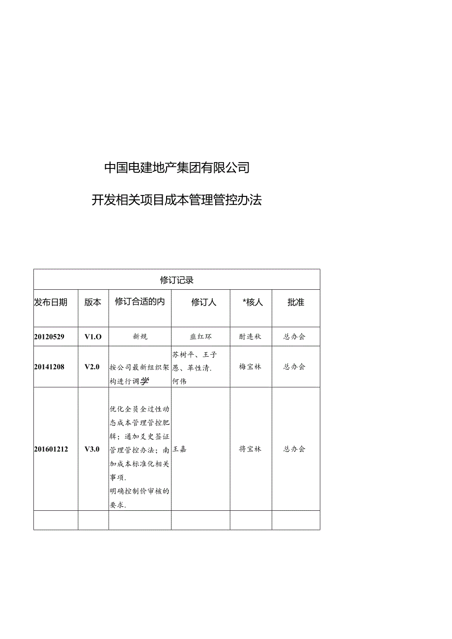 某集团开发项目成本管理办法.docx_第1页