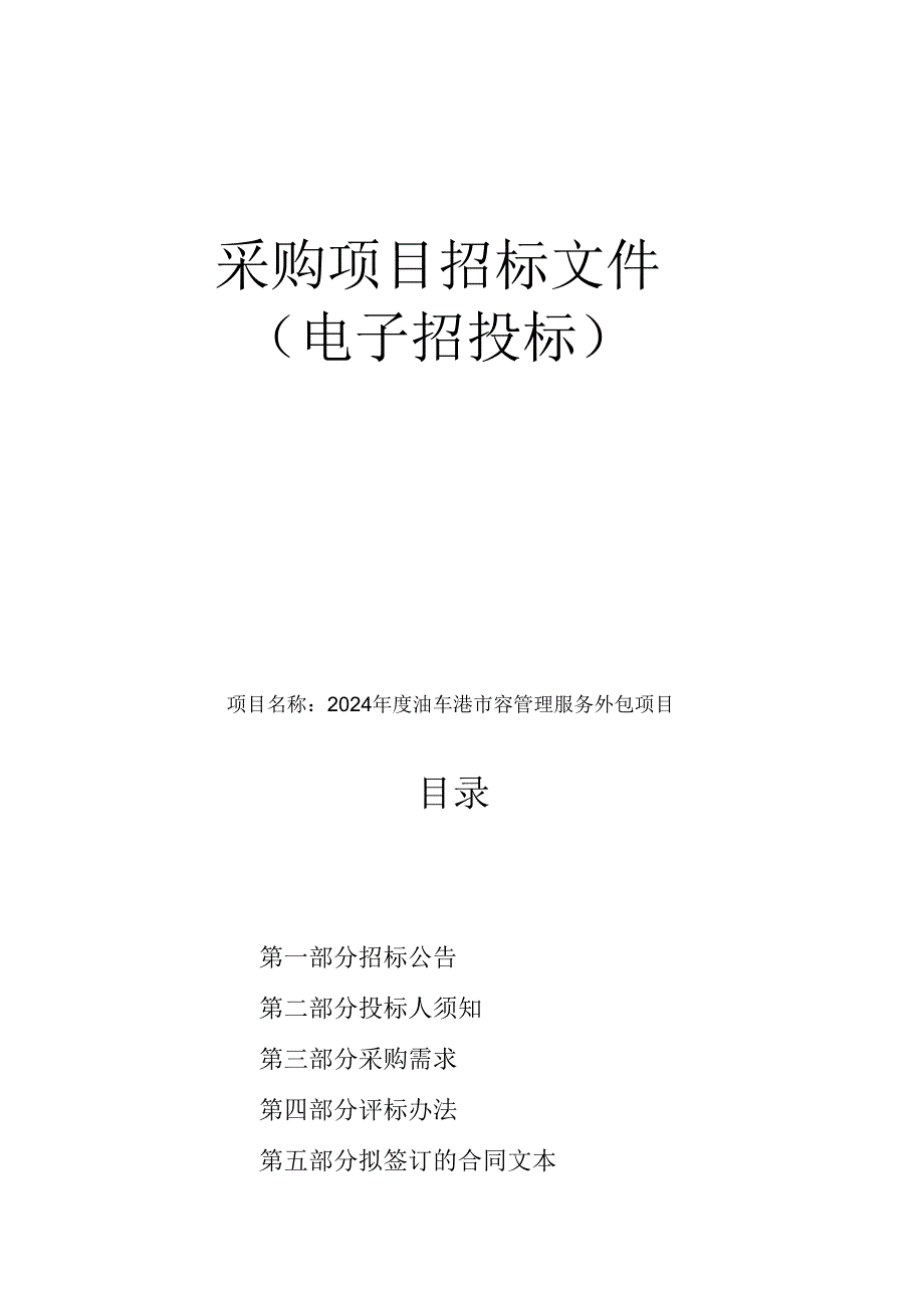 市容管理服务外包项目招标文件.docx_第1页