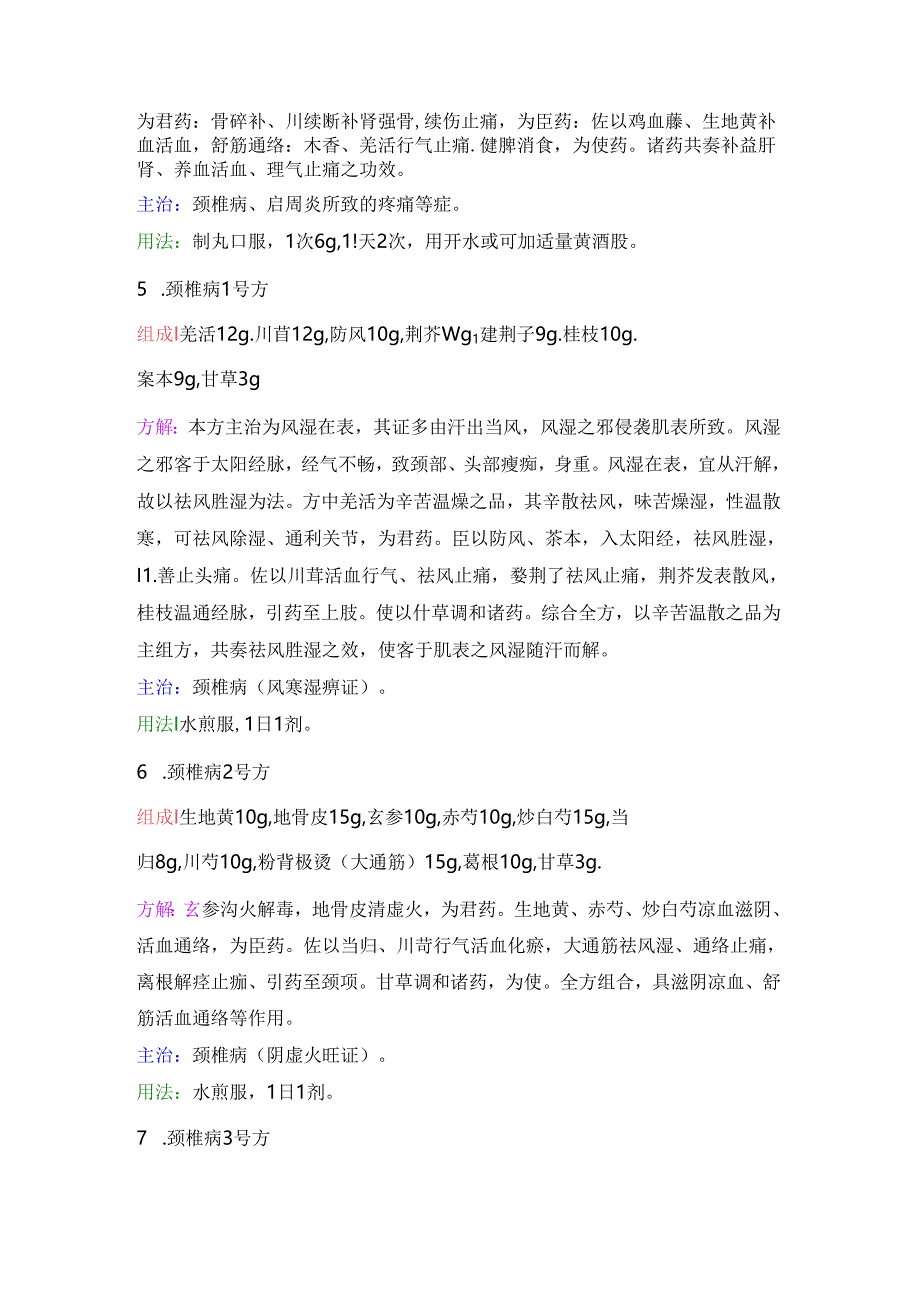 中医资料：治疗颈椎病的17张药方.docx_第3页