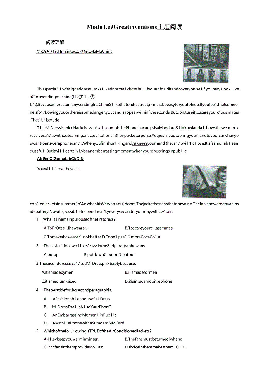 Module 9主题阅读.docx_第1页