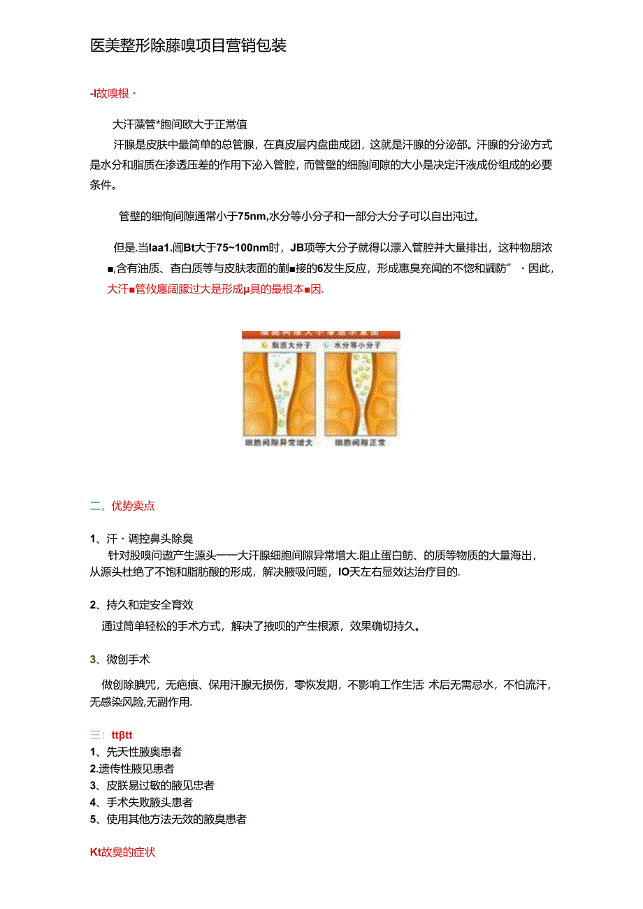 医美整形除腋嗅项目营销包装及话术.docx_第1页