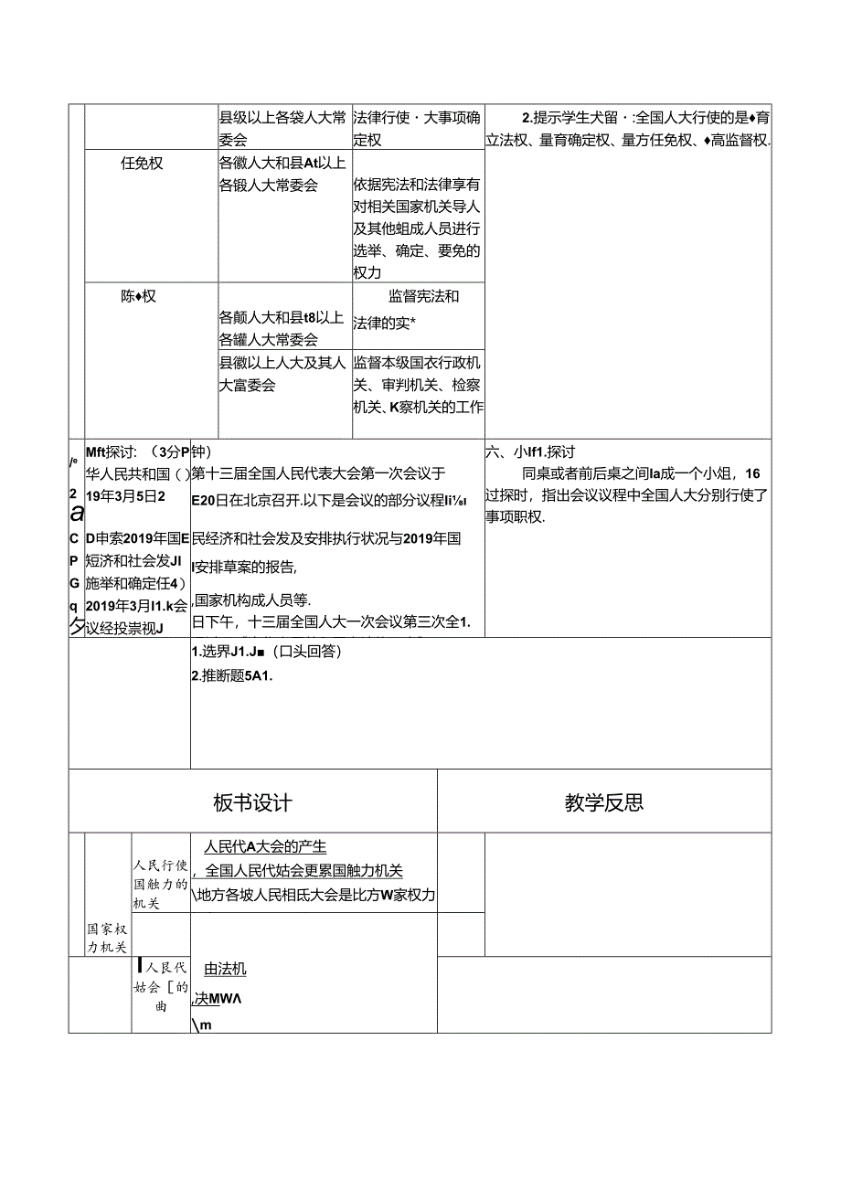 人教版八下6.1国家权力机关导学案.docx_第2页