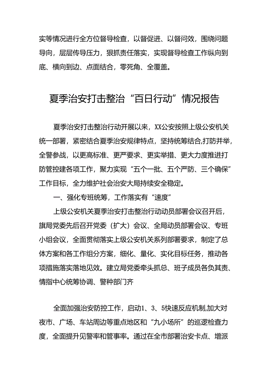 十八篇公安2024年推动夏季治安打击整治行动强力工作汇报.docx_第3页