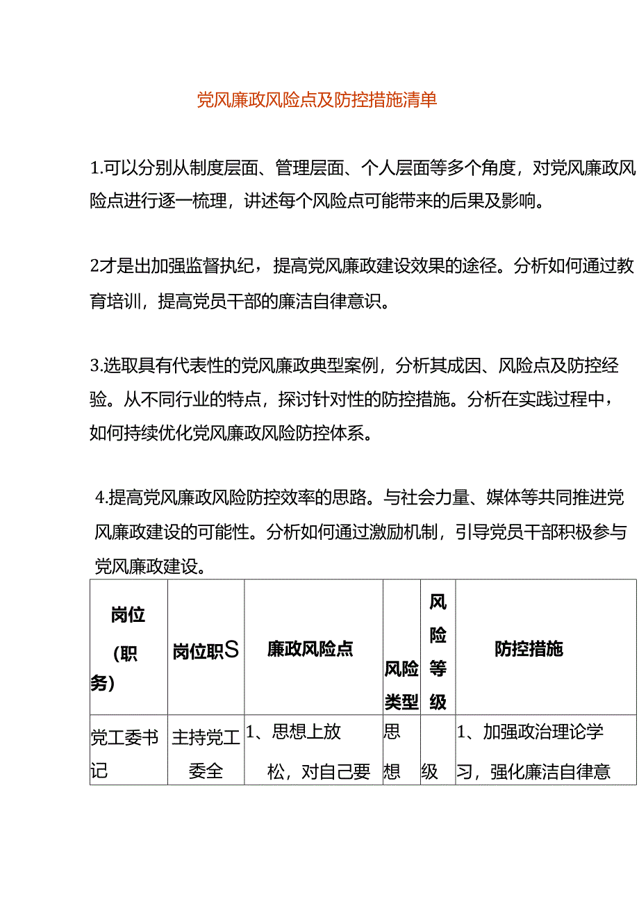 廉政风险点及防控措施.docx_第1页