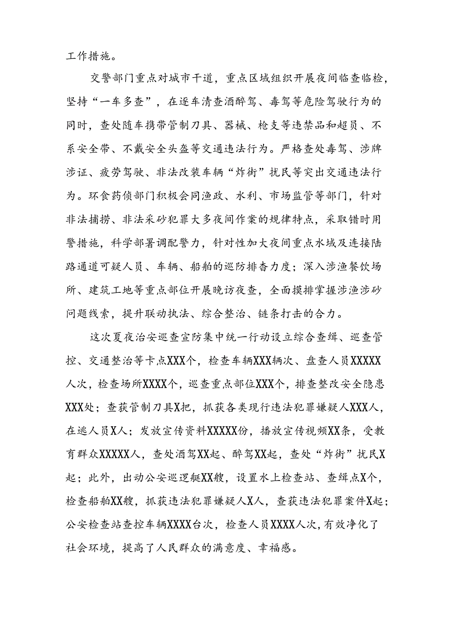 2024年夏季治安打击整治“百日行动”总结汇报十四篇.docx_第2页