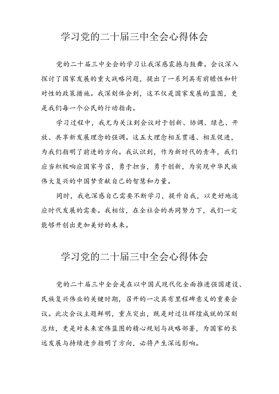 学习2024年党的二十届三中全会个人心得体会 （13份）.docx_第2页