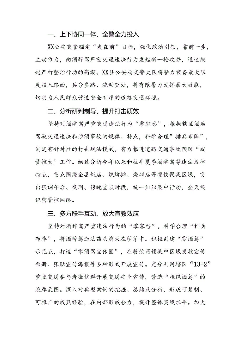 公安开展2024夏季治安打击整治清查行动工作总结(6篇).docx_第3页