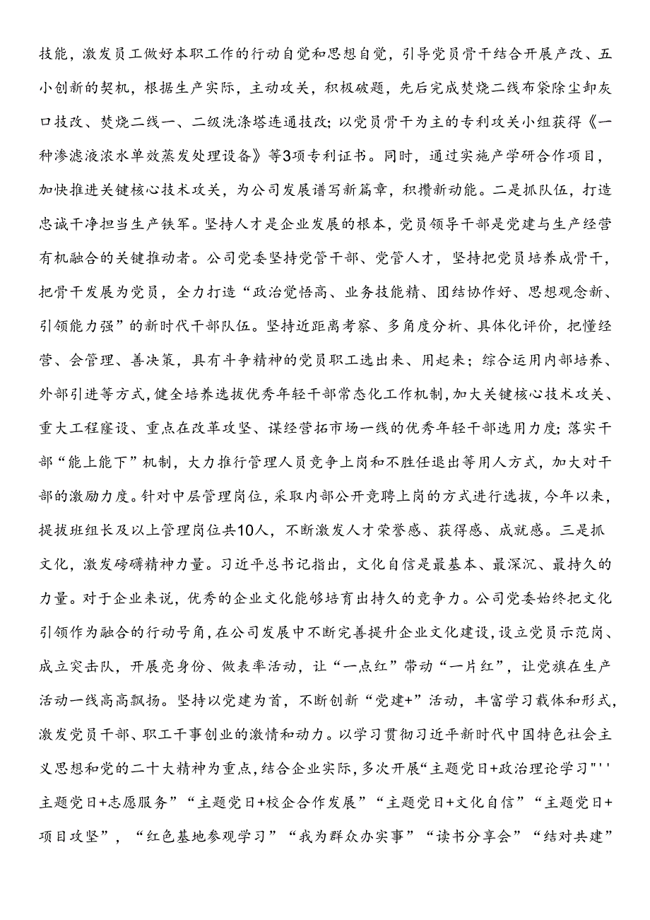 国企2024年上半年全面从严治党工作总结：坚持党建引领推动企业高质量发展.docx_第3页