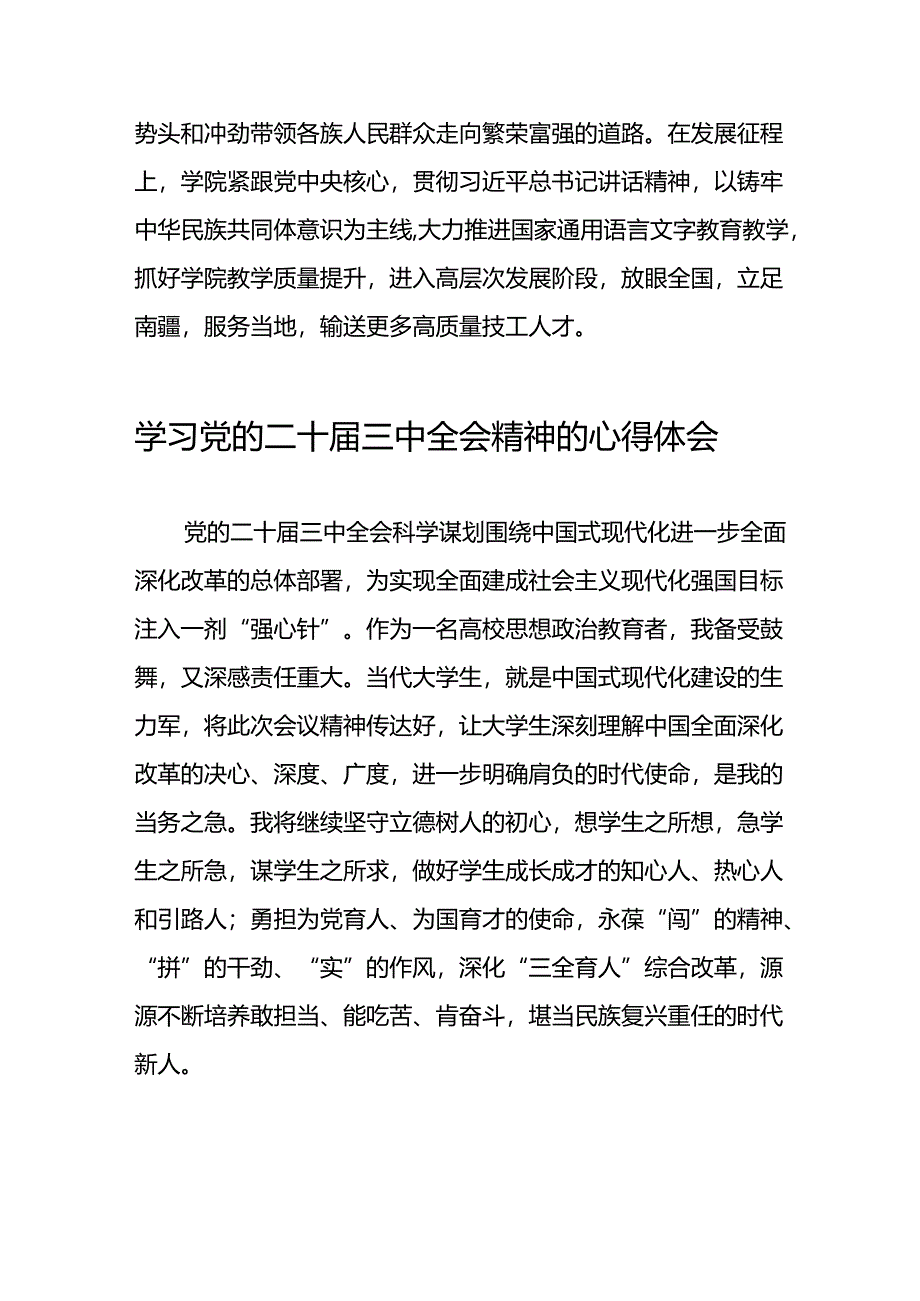 党员干部学习中国共产党第二十届中央委员会第三次全体会议精神心得体会模板三十篇.docx_第2页