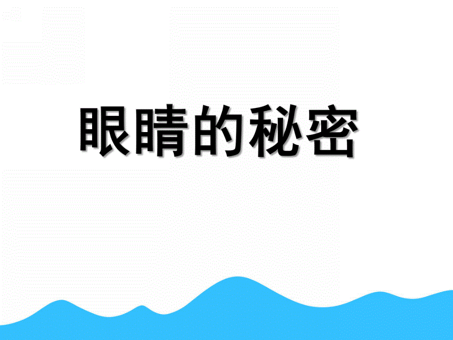 中班健康《眼睛的秘密》PPT课件教案眼睛的秘密.pptx_第1页