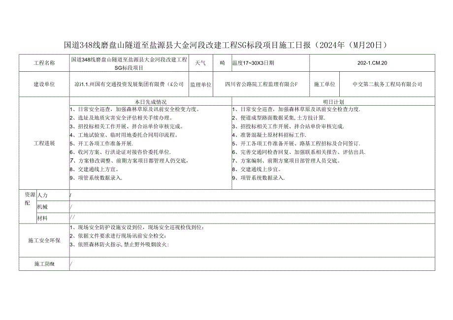 2024.4.20G348项目施工日报.docx_第1页