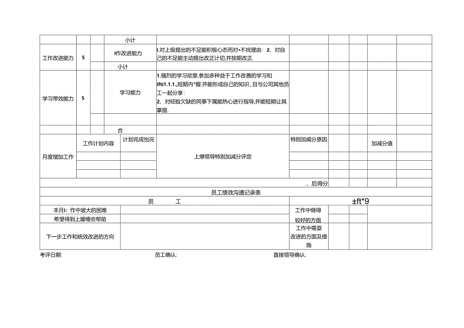 会计岗位月度绩效考核表KPI.docx_第3页