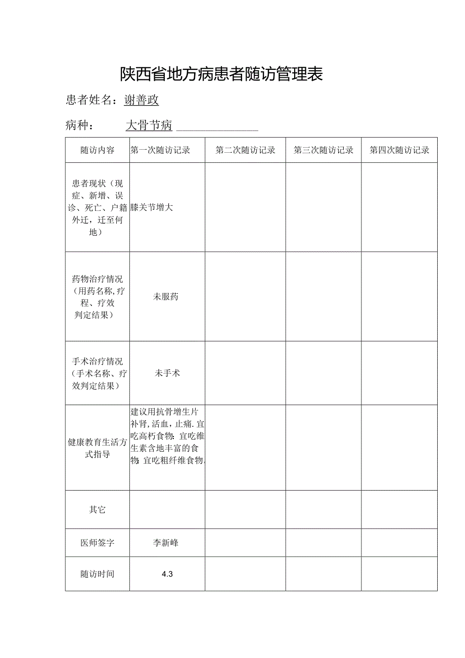 四皓卫生院地方病患者随访管理表.docx_第2页