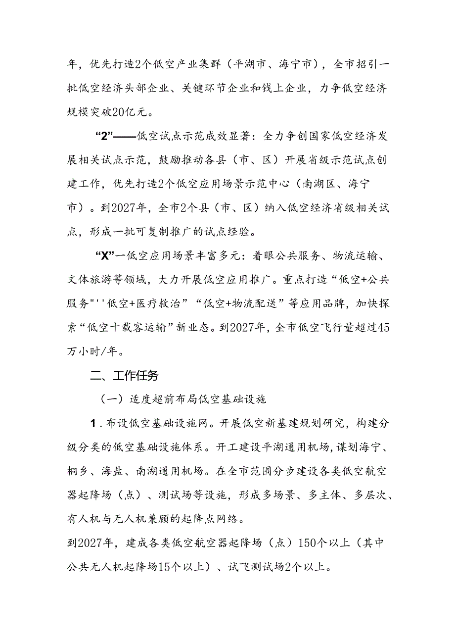 嘉兴市推动低空经济高质量发展实施方案（2024—2027年）.docx_第2页