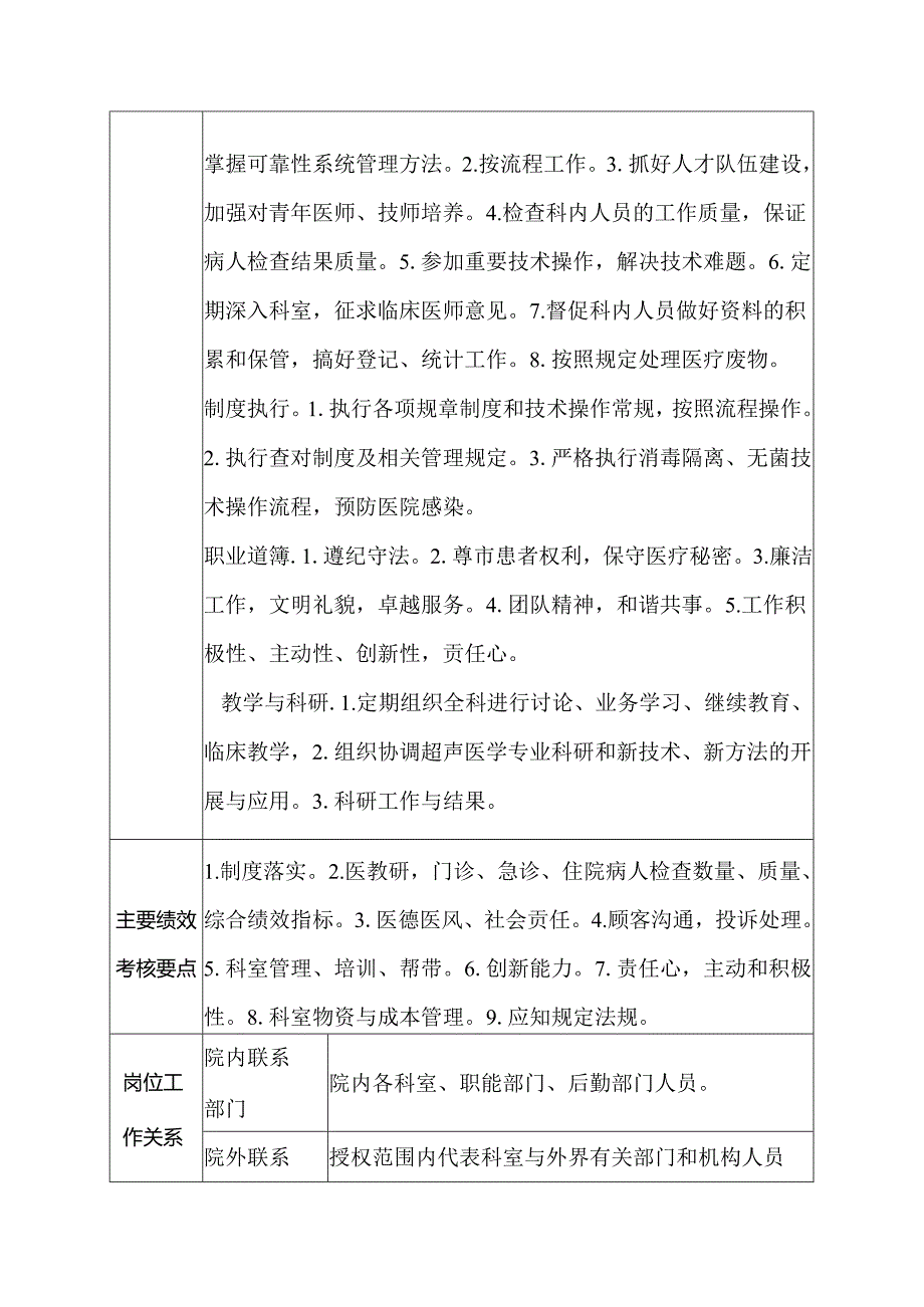 二级甲等医院特诊科主任岗位说明书.docx_第2页